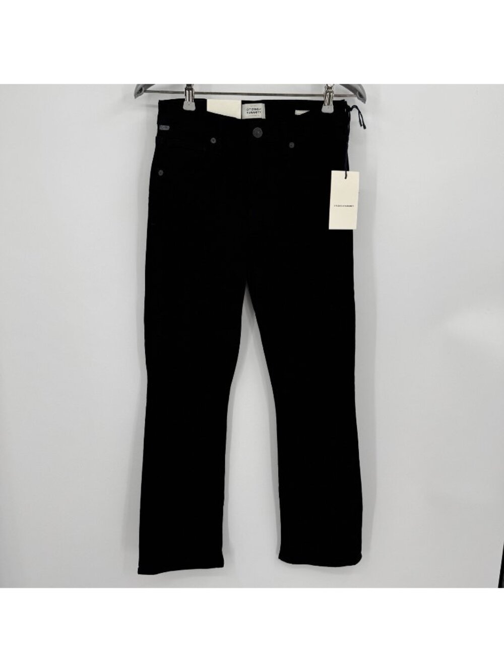 Citizens of Humanity Sculpt Plush Black Isola Cropped Boot Cut Jeans size 25 NWT
